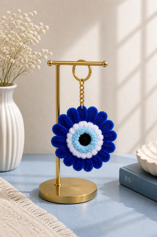 Evil Eye – Handmade Aesthetic Flower Keyring