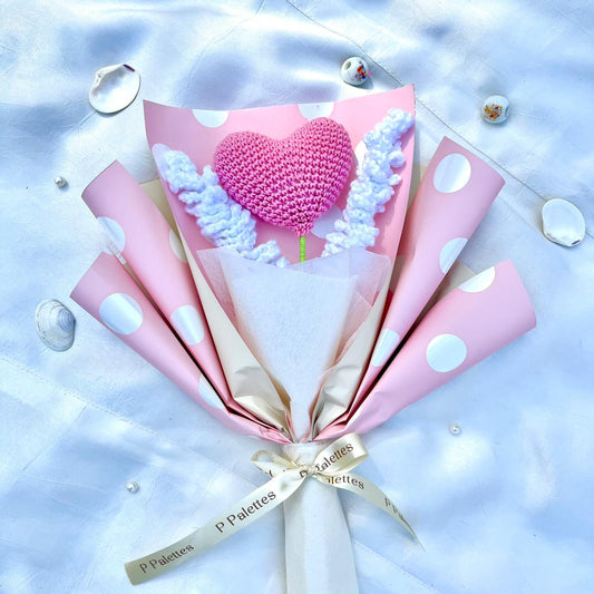 P Palettes Heartfelt Love Bouquet, handmade, gifting, décor, crochet