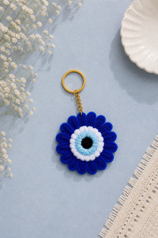 Evil Eye – Handmade Aesthetic Flower Keyring