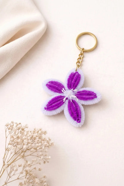 Blossom Charm Keychain – Handmade Floral Love Token