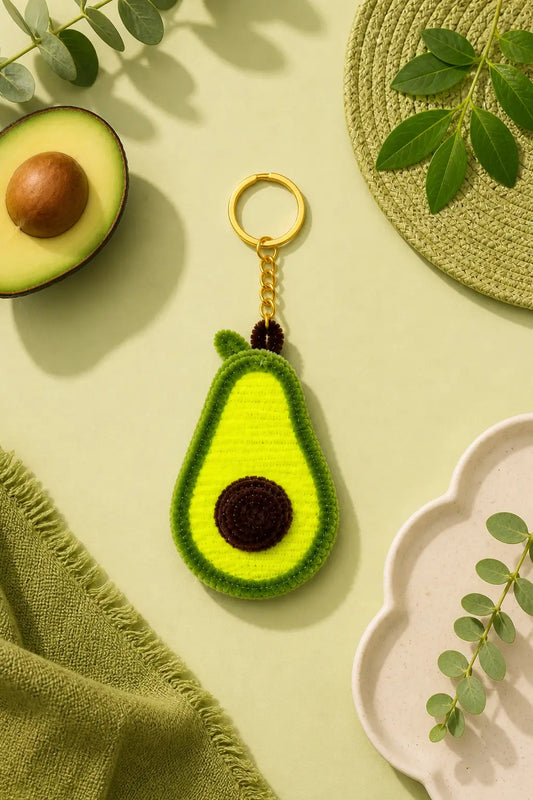 Avocado Charm Keychain