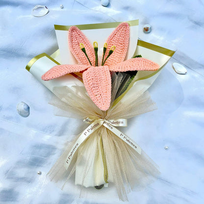 P Palettes Lily of the Valley Bouquet, handmade, gifting, décor, crochet